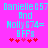 Pixelated cyan text on bright pink background reads 'Danielle C57 And Molly 674= BFFs' with five red heart symbols below.