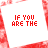 Red text on white squares arranged in a pattern with repeated phrases and partial animations