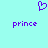 A static image with a light cyan background featuring two purple pixelated 'prince' texts and one purple heart symbol above them.