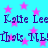 A static image with a bright cyan background filled with pink stars, displaying repeated text in dark purple pixelated font.