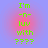 Green pixelated text on a blue background with a pink radial gradient, arranged in four identical vertical