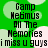 Green background with light green and white circular shapes, black text reading 'Gamp Heimus All The Memories i miss u guys' in two identical vertical