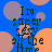 Blue background with overlapping orange and purple circles; dark green text reads "I'm super sexy all the time" in four identical