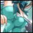 Pixelated anime-style character in teal outfit with flowing hair, positioned next to text reading "AnimeIM" and "com" on black background.