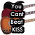 Animated icon with four distinct showing text, a guitar, a cat, and a rose, each transitioning sequentially