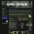 Pixelated static image showing a dark-themed interface with faint text elements and scattered light-colored shapes against a muted background.