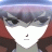 A split-frame contact sheet showing a pixelated anime-style character on the left and text elements on the right against black background.