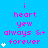 A static image with a bright blue background displays repeated text and symbols in pink and white.