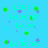 Pixelated cyan background with green and purple pixel clusters surrounding text reading LIVE, Laugh=), Love, Laugh=) in light teal.