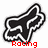 Black and white fox head logo with red text reading 'Racing is a way of LIFE' in pixelated font across four