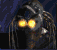 Animated contact sheet showing a creature with glowing eyes and dreadlocks in five sequential frames against a dark blue background.
