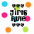 Pixelated icon with 'GIRLS RULE' and 'BOYS DROOL' text, surrounded by colored circles and checkered patterns.