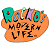 A 50x50 pixel animated buddy icon featuring a cartoonish orange palette with colorful shapes and text, alongside green "Original Icons .com" text on dark green background.