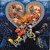 Animated icon shows a character with long brown hair in orange and blue armor, holding a key-shaped weapon inside a heart outline against dark background.