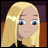 Pixelated image of a blonde character with blue eyes on the left, next to black background with white text reading 'AnimeIM' and 'com' on the right.