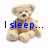 A 3x2 contact sheet of five animated frames showing a beige teddy bear with blue and black text overlays, arranged in a grid on a white background with one gray panel.