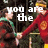 Animated sequence showing two figures holding hands with text overlay reading 'you are the Cheese to my macaroni' against a dark background.
