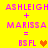 Yellow background with pink text and symbols showing two variations of a calculation involving names and heart icons.