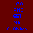 blue text on a dark red background with orange highlight rectangles, displaying the phrase "GO AND GET ME COOKIES" in three across three