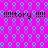 A static image with a bright pink background patterned by repeating cyan and light blue circular shapes, featuring black text reading '!!!tory !!!!' in two horizontal
