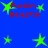 Blue background with green star shapes and red text reading "FUCKIN BEASTIN" in pixelated font.