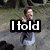 A pixelated image of a person in motion with overlaid text reading "I told you I wanted DECAF!" across four