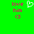 Green background with pink text 'love him <3' on left and right, white pixelated heart symbol in center.
