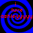 Four identical blue spiral patterns with black outlines on a black background, each containing red text reading 'i luv ashleyyyyy' in pixelated font.