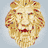 Animated contact sheet of a Narnia-themed buddy icon featuring lion head and letter 'N' frames with varying color schemes and transparency effects.