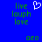 Blue background with green pixelated text 'live lauph love' and 'a20' arranged in two , a white pixelated heart symbol above the left