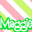 Pixelated buddy icon with four distinct sections displaying names and symbols on colorful striped backgrounds.