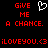 Red pixelated text and a white heart symbol on black background, with 'iLOVEYOU.<3' at bottom.