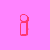 Pixelated red text on pink background reads 'i LOVE YOU!' with a gray square overlay in bottom-right corner.