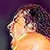 A 2x2 contact sheet of a pixelated animated icon featuring Bret Hart in profile, with the right side displaying "CoolBuddy.com" text on blue background across frames.