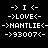 Pixelated white text on black background with arrow symbols and names arranged in two