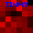 Blue text "TIMMY" appears in four positions on a red and black pixelated background with no visible animation changes.