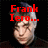 A pixelated image of a person with light hair and dark clothing, overlaid with red text in multiple sections.