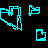Pixelated cyan heart and flag icons with pink text reading "Amanda Luvs Shayne" on black background, transitioning to gray