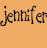 Two side-by-side frames of a pixelated buddy icon showing the name 'jennifer' with a yellow crown appearing in the second frame.
