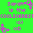 Green background with pink pixelated text and icons showing 'Sarah' and 'COOLIOERESI' repeated in a pattern with emoticons and small square symbols