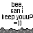Pixelated text and emoticon repeated across two with a gray wave-like border separating them