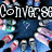 Pixelated icon with blue and black background, white text elements, and scattered colorful shapes.