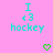 Pixelated cyan text and symbols on pink background with green heart icons below.