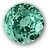 Circular pixelated icon with green and blue hues, featuring a textured pattern resembling gemstone facets or crystalline structure.