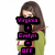 Pixelated image of a person with long brown hair wearing a green top, overlaid with purple text blocks reading "Virgins + Ceylon to OFF".