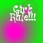 Green background with pink gradient overlay; white stylized text 'Giv' and 'Rit' visible, partially obscured by pixelation.