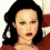 A four- shows a woman with dark hair and red lips in different poses, including close-up and full-face views, alongside a displaying the text 'thora' on a reddish background