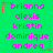 A static image with a bright green background displays repeated names in pink pixelated text, each name accompanied by small red and green star-like dots.