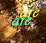 Pixelated icon with glowing yellow and cyan text on a brownish background, featuring abstract shapes and light effects.