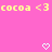 Pixelated yellow text and white hearts on a solid pink background with no visible motion.